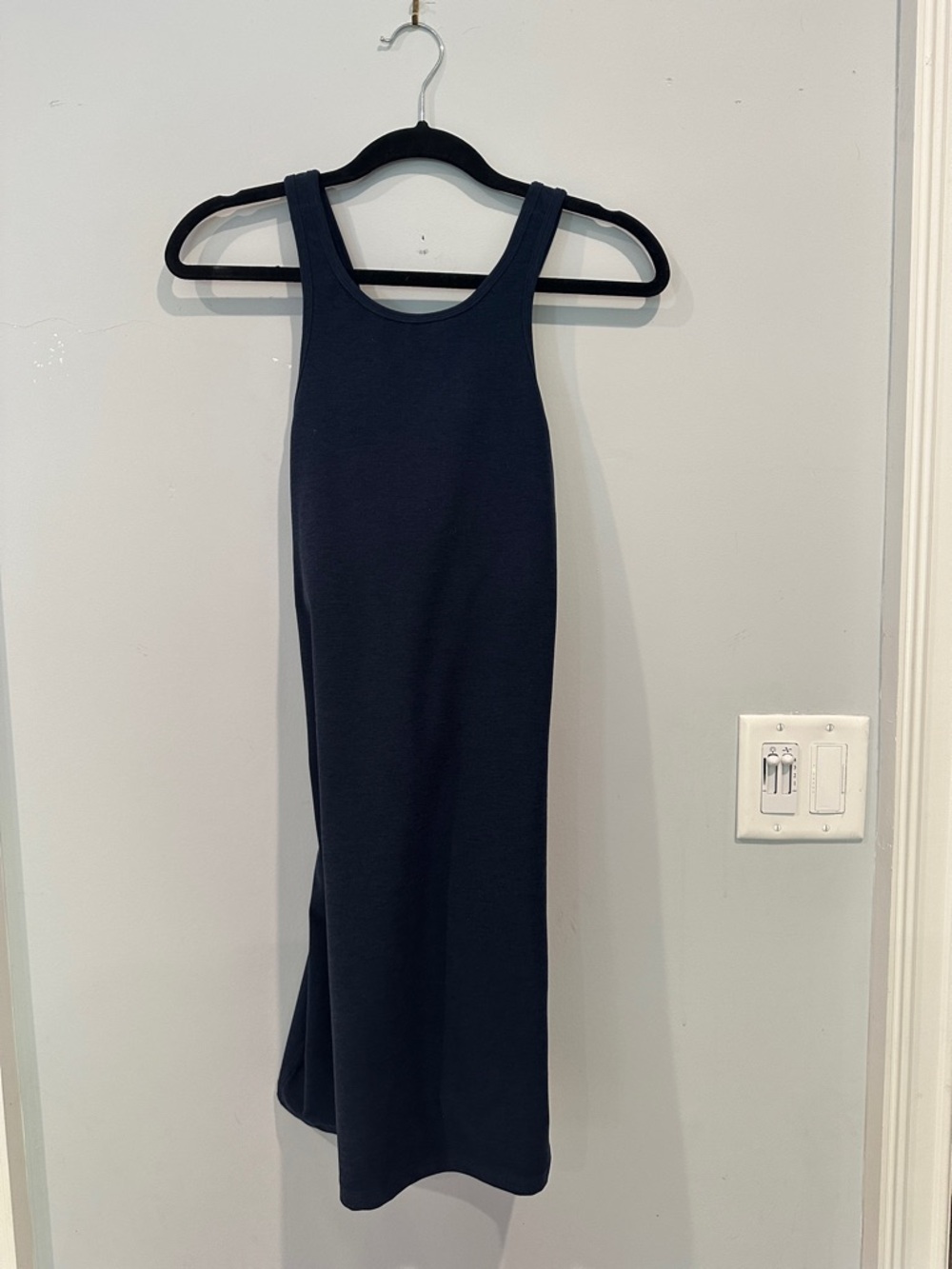 Beyond Yoga Navy Tank Midi Dress